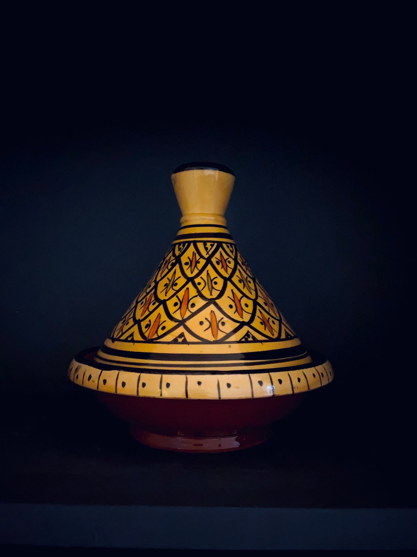 Handmade Moroccan Ceramic Tagine | Clay Pottery