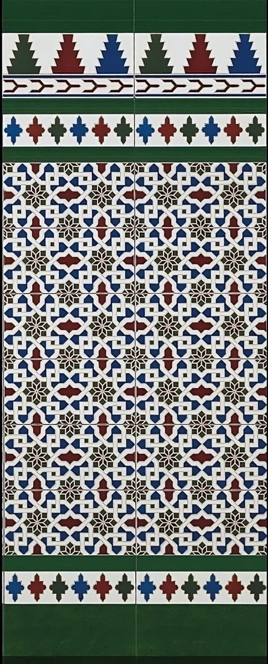 Moroccan Decorative Relief Tiles | Glazed Ceramic | Artisanal Craftsmanship | Intricate Design | Home Decor | Wall Accent | Unique Tiles